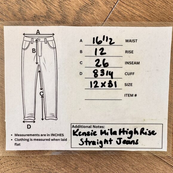 Kensie Mila High Rise Straight Jeans Black - Picture 9 of 9